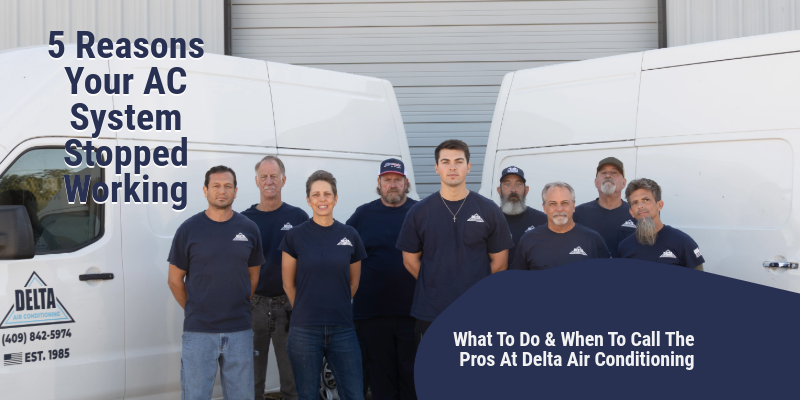 Delta Air Conditioning employees and trucks