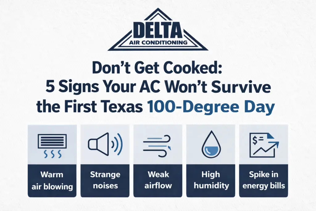 Infographic of the signs your AC needs repair