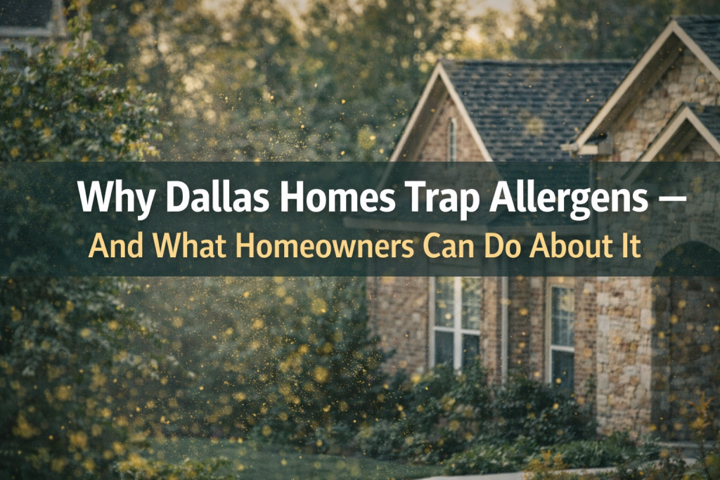 Dallas home surrounded by allergens