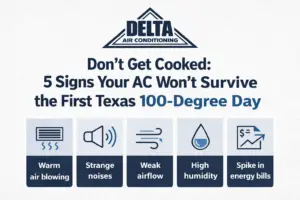 Infographic of the signs your AC needs repair